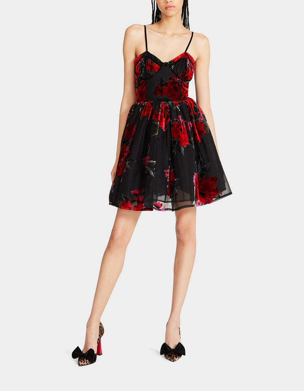 LUCIA MINI DRESS RED MULTI