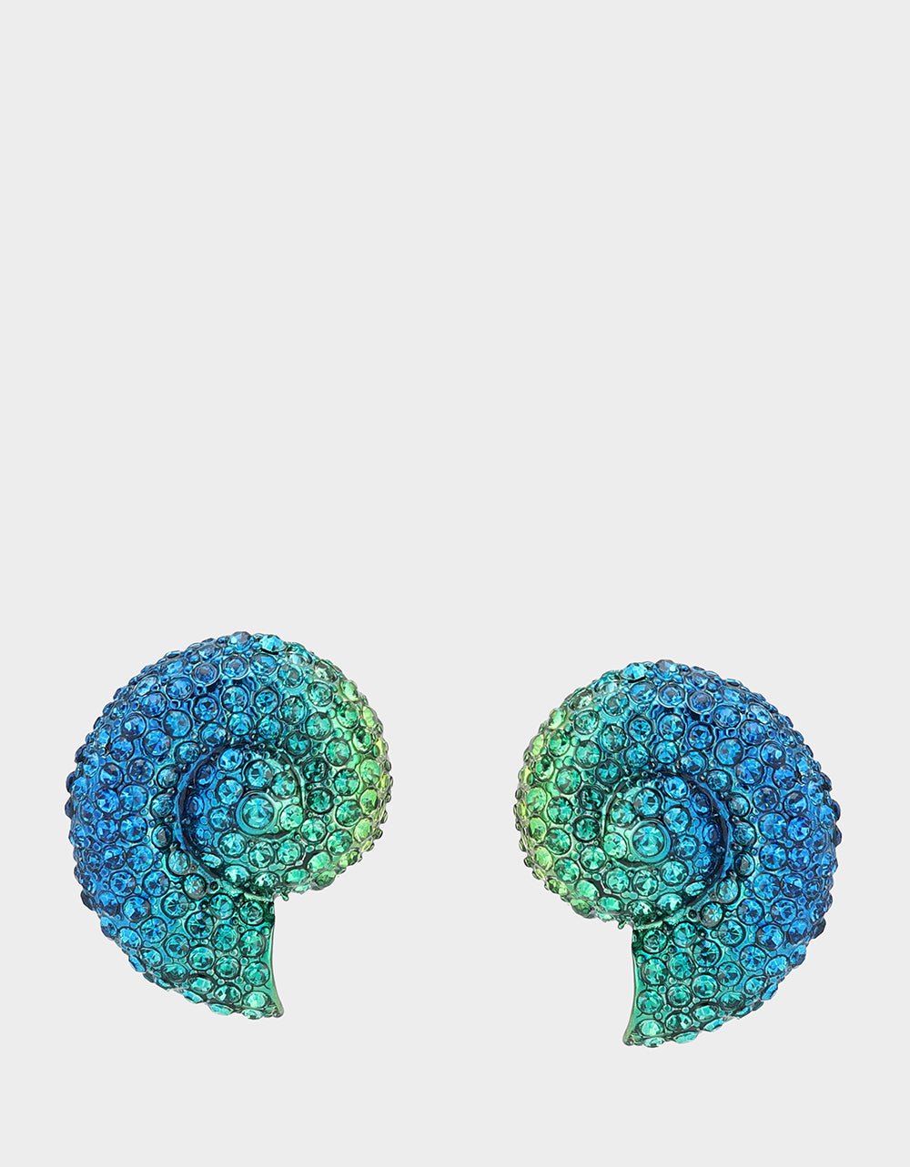 MERMAID JEWELS CONCH SHELL STUDS LIGHT BLUE
