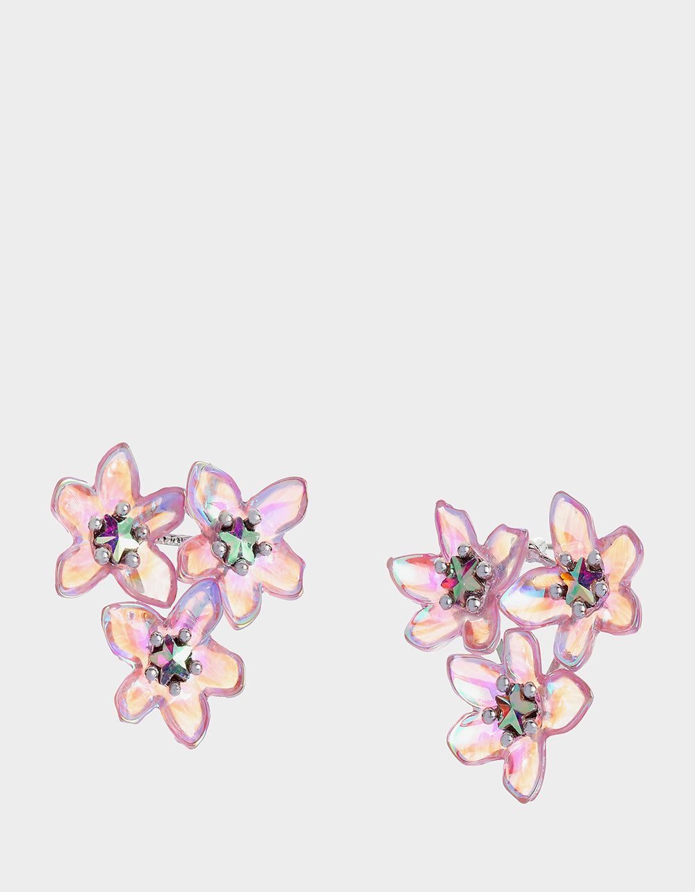 GARDEN GLAM FLOWER CLUSTER EARRINGS LAVENDER