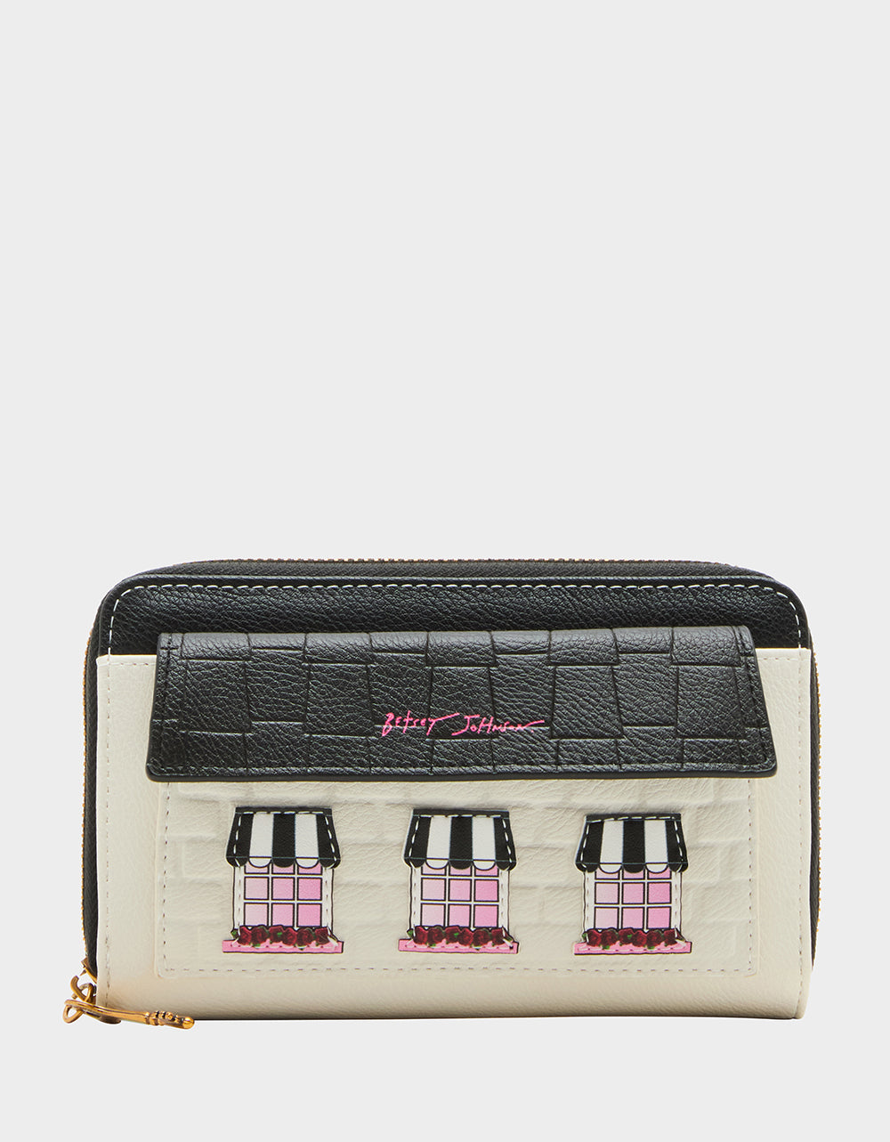 HOUSE OF BETSEY WALLET BLACK WHITE