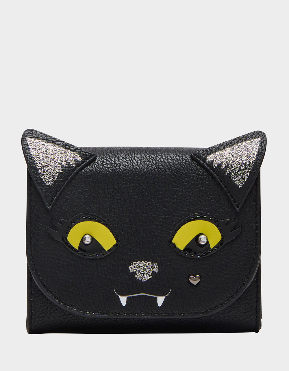 KITSCH BLACK CAT BIFOLD WALLET BLACK